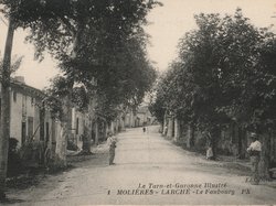 Carte postale ancienne de la ville de Molières 82