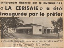 Scan d'un journal parlant de l'école de Molières