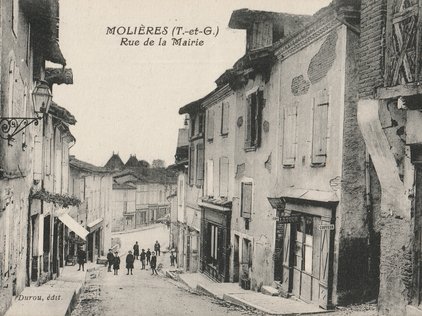 Carte postale ancienne de la ville de Molières 82