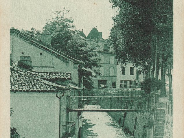 Carte postale ancienne de la ville de Molières 82