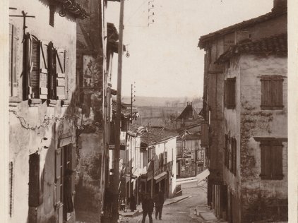 Carte postale ancienne de la ville de Molières 82