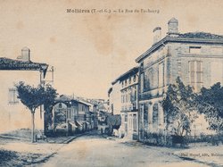 Carte postale ancienne de la ville de Molières 82