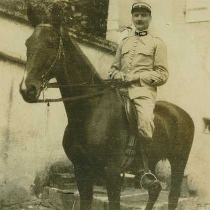 Photo de la gendarmerie, gendarme à cheval, 1923