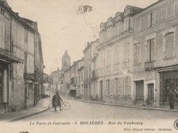 Carte postale ancienne de la ville de Molières 82