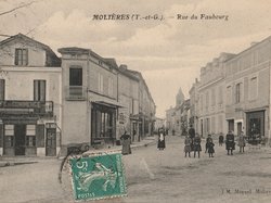 Carte postale ancienne de la ville de Molières 82