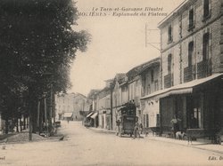 Carte postale ancienne de la ville de Molières 82