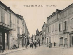 Carte postale ancienne de la ville de Molières 82