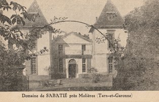 Carte postale ancienne de la ville de Molières 82