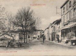Carte postale ancienne de la ville de Molières 82
