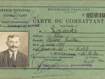 Carte du Combattant 14-18