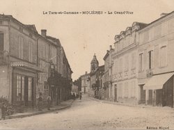 Carte postale ancienne de la ville de Molières 82