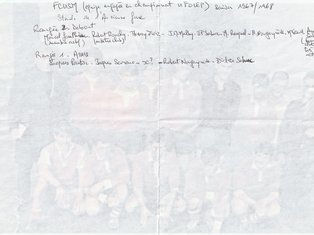 Noms de l'équipe FCUSM 1967-1968