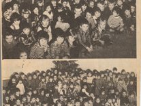 coupure de journal, fête d'écoliers