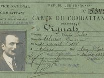 Carte du Combattant 14-18