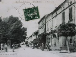 Carte postale ancienne de la ville de Molières 82