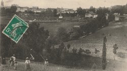 Carte postale ancienne de la ville de Molières 82