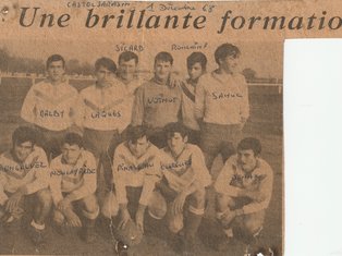 photo de l'équipe de foot 1968