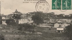 Carte postale ancienne de la ville de Molières 82