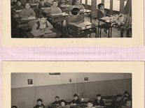 Molières 1954, salle de classe avec Mme Serrano Photo de classe