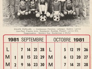 photo de l'équipe de pupille de 1981