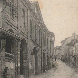 Carte postale ancienne de la ville de Molières 82