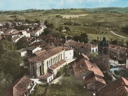 Carte postale ancienne de la ville de Molières 82