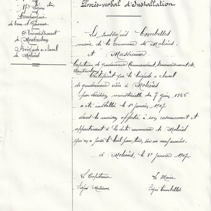 Lettre de la gendarmerie