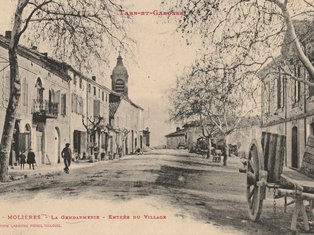 Carte postale de la gendaremerie de Molières