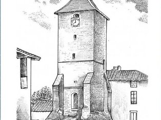 Carte postale de la tour de molières