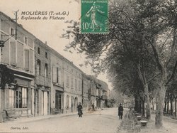 Carte postale ancienne de la ville de Molières 82