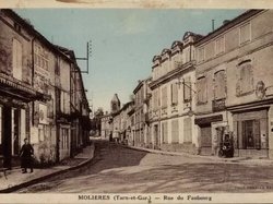 Carte postale ancienne de la ville de Molières 82