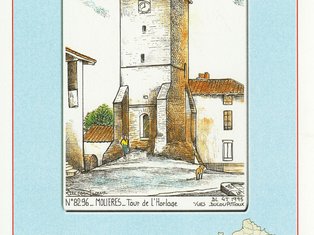 Carte postale de la tour de Molières
