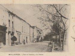 Carte postale ancienne de la ville de Molières 82