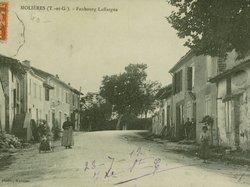 Carte postale ancienne de la ville de Molières 82