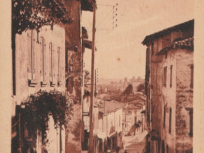 Carte postale de la rue de la mairie