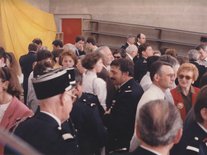 Photos d'une cérémonie de pompiers