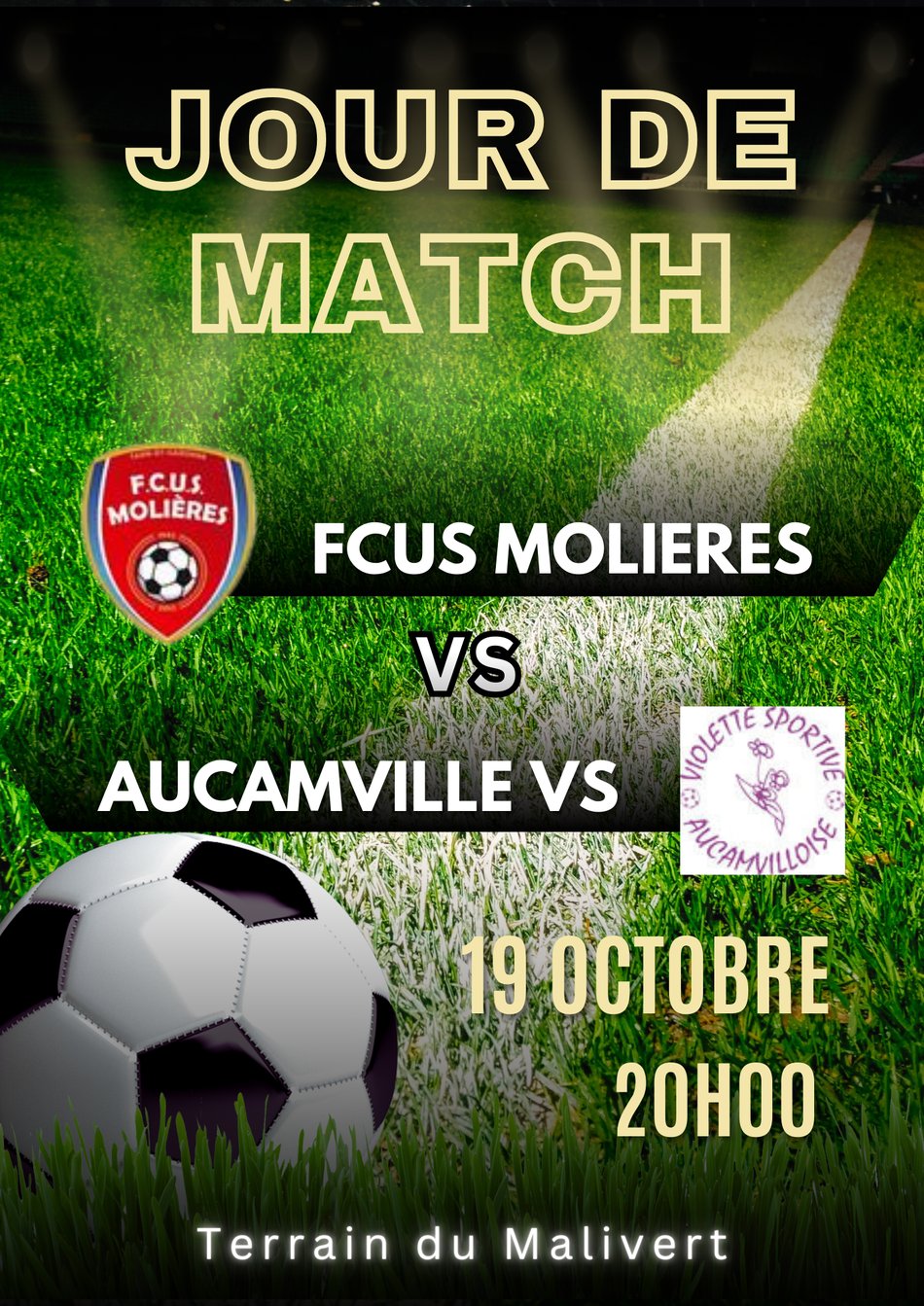 Affiche pour événemlent sportif