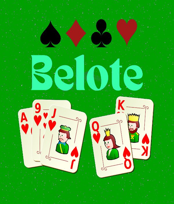 Affiche pour un événement de belote